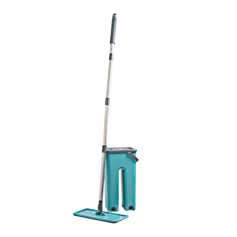 Rodo Flat Mop E Balde Lava E Seca Profissional Com 2 Refil Grátis